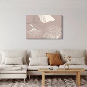 Obraz - Béžové listy N⁰1 (90x60 cm)