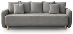 Sivá rozkladacia pohovka s úložným priestorom 231 cm Elen – Micadoni