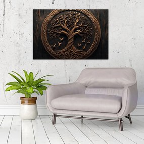 Obraz – Drevený strom života (90x60 cm)