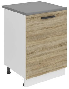 Kuchynská skrinka Belini Premium Full Version spodná 60 cm dub sonoma s pracovnou doskou