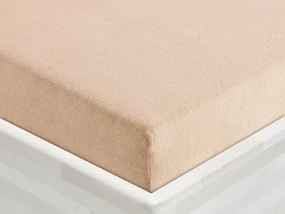 Froté napínacie prestieradlo FR-033 Béžové 200 x 200 - výška 20 cm