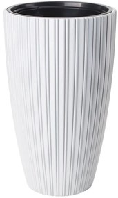 Kvetináč Mika Slim 30 biely