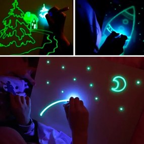 Zaparkorun Kresliaca tabuľka A4 - s LED perom