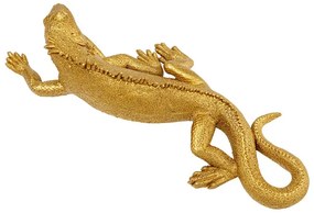 Lizard dekorácia zlatá 31x11 cm