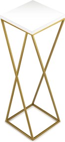 STOJAN NA KVETINÁČ LOFT7 70X24X24 CM ZLATÁ/BIELA