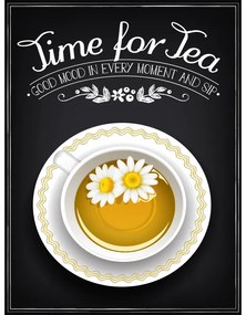 Ceduľa Vintage - Time for Tea