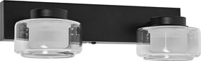 Osram - LED kúpeľňové nástenné svietidlo ORBIS FLAME 2xLED/5,5W/230V IP44 čierna