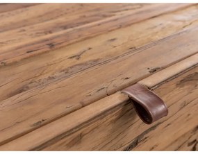 furniture-nabytek.cz - Masívny TV stolík z recyklovaného starého dreva, hnedý – 180×45×45 cm