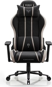 Látková herná stolička čierno-béžová Diablo X-One 2.0 Camel Black King