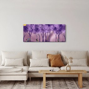 Obraz - Jelene v magickom lese (120x50 cm)