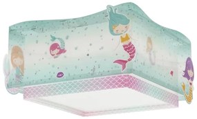 Dalber 63446 - Detské stropné svietidlo MERMAIDS 2xE27/60W/230V