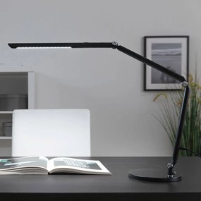 Paulmann FlexBar LED lampa na písací stôl, čierna