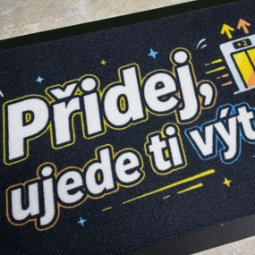 Mercury Flooring, Rohožka Pridaj, ujde ti výťah 40x60 cm - na von aj na doma, 40x60, čierna