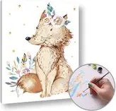 Maľovanie podľa čísel VESELÁ LÍŠTIČKA – nízka náročnosť