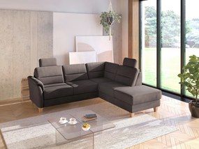 XXXLutz ROHOVÁ SEDAČKA, textil, tmavohnedá Sit & More - Sedačky - 000144019782