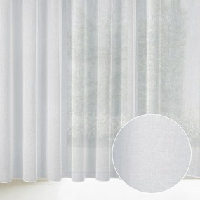 Záclona - biely režný vzor s olovkom ZAC-022 výška 305 cm Iba metráž