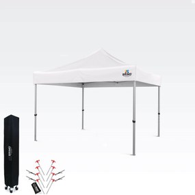 BRIMO Záhradný Altánok Skladací 3x3m | Prémiová UV/PVC Ochrana | Pevná Konštrukcia BRIMO | Rýchle Skladanie Bez Náradia - bez stien - Biela 35