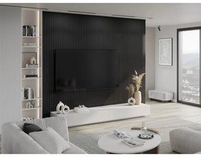 Mexen Lam-B, stenové lamely 275 × 31,5 cm, HDF doska 4 mm, ľan čierny, S100-275317-2812-069