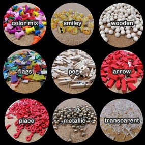 Obraz na korku čiernobiela mapa s názvami