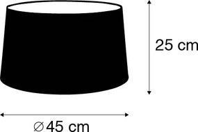 Tienidlo na lampu z ľanu hnedé 45/25