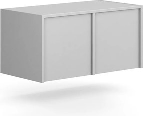 Nadstavba pre skrine FRAME, 2x dvere, 872 x 450 x 427 mm, PUSH-lock, sivá