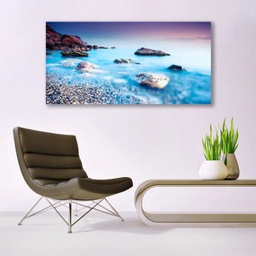 Obraz na akrylátovom skle More kamene krajina 120x60 cm
