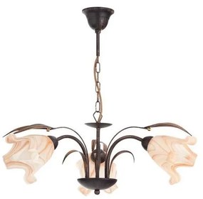 Alfa Luster na reťazi DUCATTI 3xE14/10W/230V bronzová 14433
