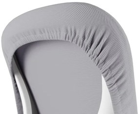 Detská rastúca stolička Neoseat JUNI 006 — látka, prateľný poťah, sivá