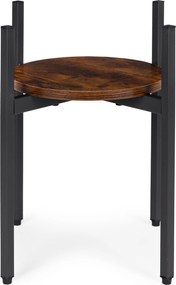 Stojan na květiny THEO 41,5x35 cm černý/hnědý