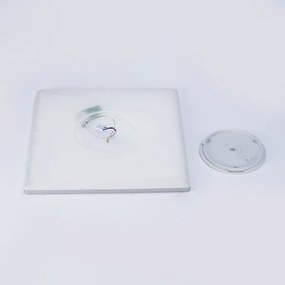 Brilagi - LED kúpeľňové stropné svietidlo ULTRA SLIM LED/24W/230V 42x42 cm strieborné IP54