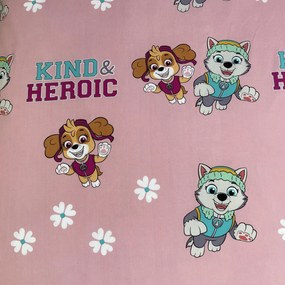 Jerry Fabrics Bavlnená napínacia prestieradlo 90x200 + 25 cm - Labková patrola "PP475 Heroic"