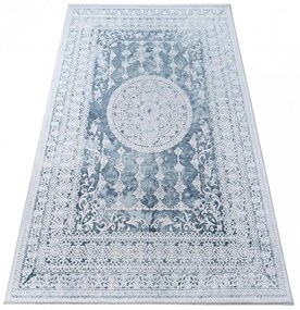Luxusný kusový koberec akryl Valenzia modrý 80x150cm