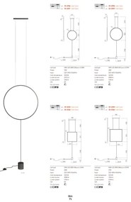 Redo 01-2197 - LED Stojacia lampa SLICK LED/19W/230V čierna