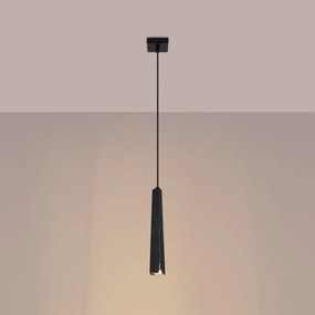 Sollux SL.1400 - Luster na lanku PRYSM 1xG9/8W/230V čierna