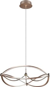 LED závesné svietidlo so stmievačom v mosadznej farbe Charivari – Trio