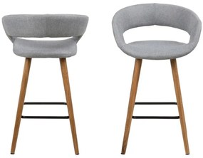 Barová stolička Grace II svetlo sivá