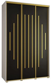 Skriňa 45 Canaris 12 150 biela/čierna/gold