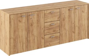 Skriňa HUGOS 180, zlatý remeselný dub