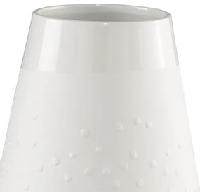 Biela porcelánová váza DOTS