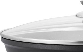 Wok mramorová pánev s poklicí Royalty Line RL-BW28M o průměru 28cm