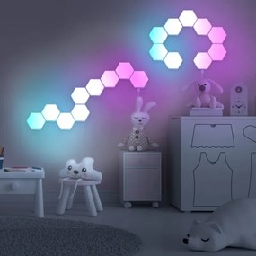 LED RGBW Stm. nástenné dekoračné svietidlo MAYA LED/1W/230V + diaľkové ovládanie