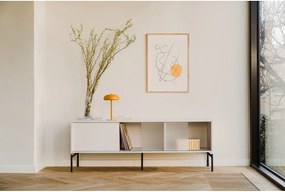 Sivobéžový TV stolík 160x60x42 cm Met – noo.ma