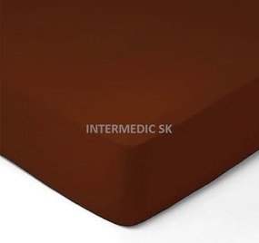 INTERMEDIC SK Posteľná plachta Jersey - 021 - Tmavohnedá Veľkosť: 180x200 cm