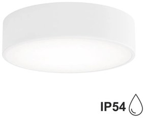 Temar Kúpeľňové stropné svietidlo so senzorom CLEO 2xE27/24W/230V pr. 30 cm biela IP54 5907623600134
