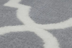 Behúň BCF MORAD Trelis koniczyna marokánska sivý / krém - Výpredaj