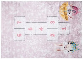 Detský koberec s motívom zvieratiek a hry škôlka Šírka: 80 cm | Dĺžka: 150 cm