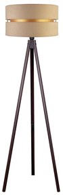 Duolla - Stojacia lampa DUO 1xE27/60W/230V pr. 44 cm béžová/wenge AS0462+DU82672