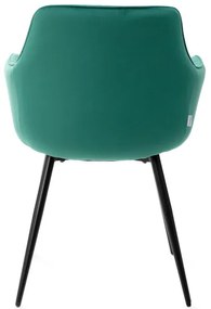 Jedálenská stolička ANDRE zamatová zelená ALL 847306