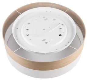 Stropné svietidlo SIRJA WOOD 2xE27/15W/230V pr. 45 cm biela/dub