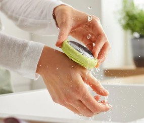 Mydlo z ušľachtilej ocele s kefou